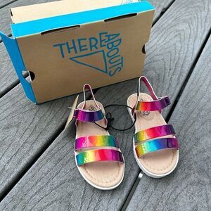 Thereabouts Girls Rainbow Strap Sandals